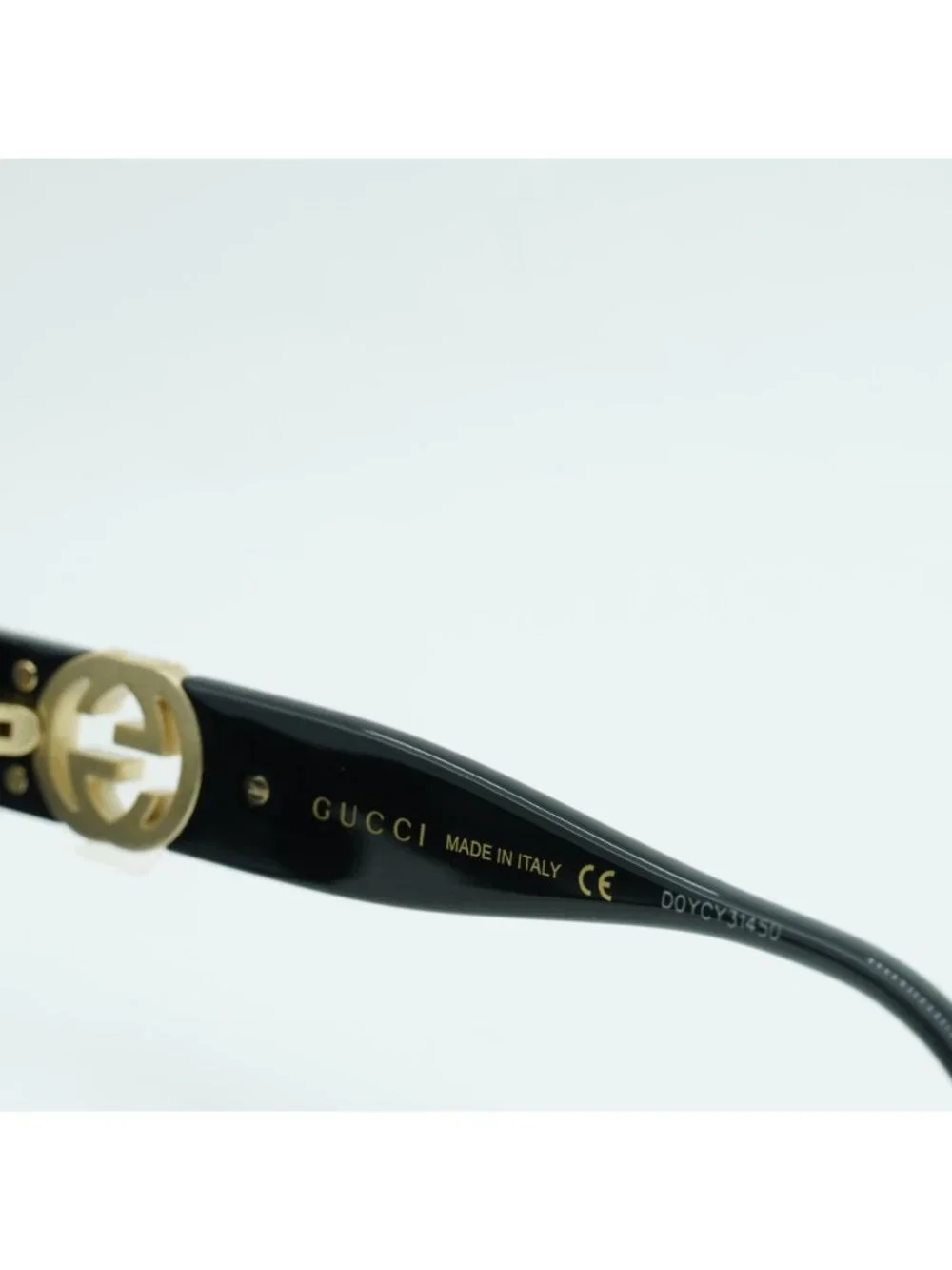 Gucci GG1023S 008 Sunglasses Black Butterfly Frame, Grey Gradient Lenses